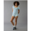 American Eagle AE Puff Sleeve Embroidered Shirt
