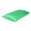 Homezia green dreamy set of 2 silky satin standard pillowcases