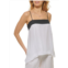 DKNY Pure womens asymmetric tank pullover top