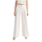 Rosetta Getty wide leg pleat front pant in white