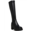 Aqua College ria womens lug sole faux leather knee-high boots