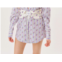 For Love & Lemons dahlia boyfriend shirt in blue