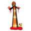 Hivvago 12 feet inflatable grim reaper ghost with built-in led lights and scary skull