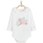 Babycottons rose ruffle collar bodysuit