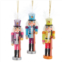 KURT S. ADLER 5 soldier nutcracker ornaments in blue yellow purple