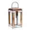 Hivvago lantern 9l x 17.25h metal/glass