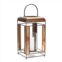 HouzBling lantern 9l x 17.25h metal/glass