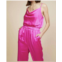 SKIES ARE BLUE elastic waist cami jumpsuit in hyper pink