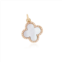 The Lovery mother of pearl diamond clover charm