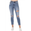 Judy Blue destroyed slim fit jean in light blue