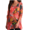 ANGEL hawaiian escape 3/4 sleeve tunic in multi