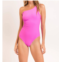 Rio De Sol mailbu maeve one shoulder one piece in vita pink