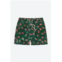 OAS men embroidery crab swim trunk shorts in green