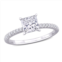 Created Forever 1 1/6ct tw princess lab-grown diamond solitaire engagement ring in 14k white gold