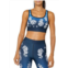 Cor womens floral stretch sports bra