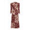 Anna Cate brie knit maxi dress in burgundy floral