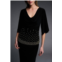 Joseph Ribkoff 3/4 sleeve top in black