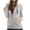 French kyss kourtney kashmira zip-up hooded sweatshirt in gray