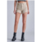 HIDDEN finn step hem high rise frayed short in khaki