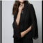 ALBERTO MAKALI blazer with lace and red lining in black