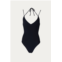 AllSisters isosceles swimsuit in black