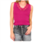 BiBi i can love you better lace trim tank top in berry