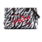 MC2 SAINT BARTH womens zebra print wool leather tote handbag in black white