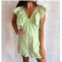 Day + moon janne eyelet romper in green