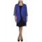 SLNY plus womens sheer drapey duster blazer