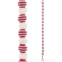 RAZ Imports 6 felt ball garland in red/white