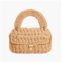 Melie Bianco womens avery chenille crossbody bag in biscuit