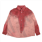 424 ON FAIRFAX all over print flag denim shirt - red/gray