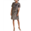 Teri Jon by Rickie Freeman metallic jacquard shift dress