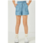 Hayden LA girls patch pocket shorts in light denim