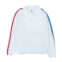 Mains side strip quarter zip white/blue track jackets