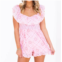 Day + moon raising you eyelet romper in pink