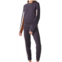 MONROW paneled mini leopard sweatpants in faded black