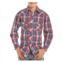 Rock & Roll Denim boys plaid western shirt in blue/red