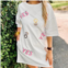 Peach Love bride to be yes t-shirt dress in white