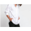 Hinson Wu kylie luxe cotton ruched sleeve shirt in white