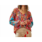 Savanna Jane paisley print top with embroidery in red