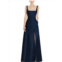 Alfred Sung womens panel maxi evening dress