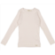 MarMar Copenhagen girls ribbed long sleeve shirt in vanilla