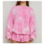 The Blank Lab eco-chic womens organic cotton sweatshirt in pink dot