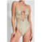 Devon Windsor domino full piece swimsuit in champagne