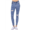 Judy Blue high rise destroyed skinny jean in acid wash