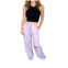 ZENANA weekend hero wide leg sweatpants in dusty lavender