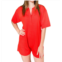 Jacquie The Label knit romper in red