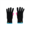 KERRI ROSENTHAL womens colorblock cashglove in black