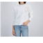 UNEMPLOYED DENIM red bolt sweatshirt in white